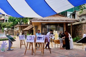 Không gian trải nghiệm tại khu vực Hồ Văn (Ảnh: Quỳnh Chi)